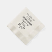 歯医者は私にクラウンユーモアの歯科が必要だと言った 縁ありカクテルナプキン (角)