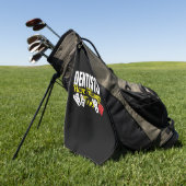 歯医者も詰め物を持っている – 歯科感覚パン ゴルフタオル (グリーン)