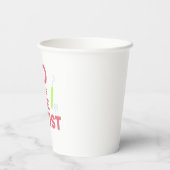 "歯医者を見に行く：明るいスマイル先！T-シャツ 紙コップ (裏面)