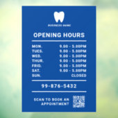 歯医者を開く |ビジネスのミニマリストロゴ ウィンドウサイン (シート3)