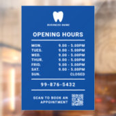 歯医者を開く |ビジネスのミニマリストロゴ ウィンドウサイン (シート2)