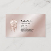 歯医者エレガント歯科クリニック歯のホワイトニング 名刺 (裏面)