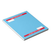 歯医者オフィス用かわいい歯ブラシのメモ帳 ノートパッド (アングル)