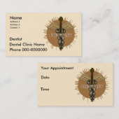 歯医者カドゥセウス 予約カード (正面/裏面)