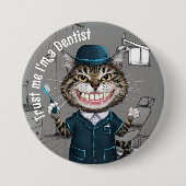 歯医者ギフト,歯科矯正医バッジ,歯科助手 缶バッジ (正面)