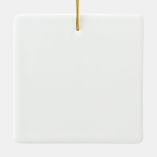 歯医者クリスマスサンタフロスクリスマスツリー セラミックオーナメント (裏面)