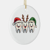 歯医者クリスマスサンタフロスクリスマスツリー セラミックオーナメント (右)