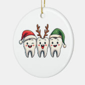 歯医者クリスマスサンタフロスクリスマスツリー セラミックオーナメント (左)