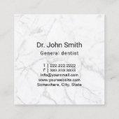 歯医者クリーン歯黒歯科クリニック スクエア名刺 (裏面)