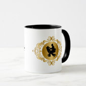 歯医者パーソナライズされたのシルエットマグ マグカップ (正面右)