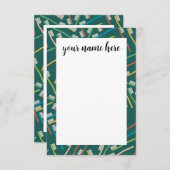 歯医者パーソナライズされた用ノートカード サンキューカード (正面/裏面)