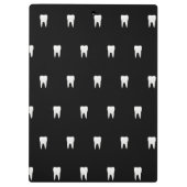 歯医者パーソナライズされた白黒歯 クリップボード (裏面)