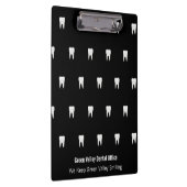 歯医者パーソナライズされた白黒歯 クリップボード (右)