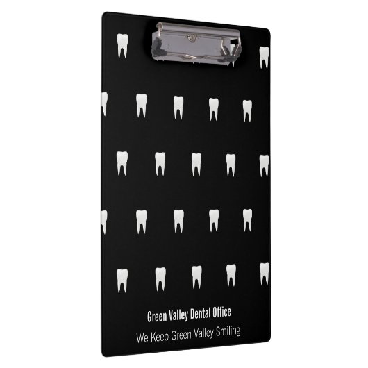 歯医者パーソナライズされた白黒歯 クリップボード (右)