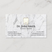 歯医者ホワイトマーブルデンタルケアアポイントメント 予約カード (正面)