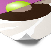 歯医者ポスターかわいい歯の妖精スクーター女の子2 ポスター (角)