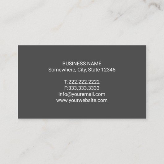 歯医者ミニマル歯ロゴデンタルケア 名刺 (裏面)