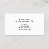 歯医者ミニマル歯ロゴプロフェッショナル歯科 名刺 (裏面)