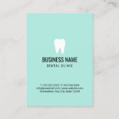 歯医者ミントグリーンデンタルケアアポイントメント 予約カード (裏面)