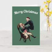 歯医者メリークリスマス カード (黄色い花)