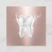 歯医者モダンバラ金ゴールド歯科診療所 スクエア名刺 (正面)