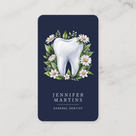 歯医者モダンロゴ 名刺 (正面)