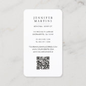 歯医者モダンロゴ 名刺 (裏面)