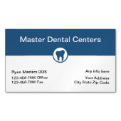 歯医者モダン事務所の顧客磁石 マグネット名刺 (正面)