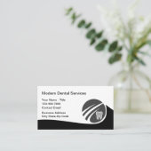 歯医者モダン事務所アポイントメントカード 名刺 (スタンド正面)