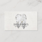 歯医者モダン歯のロゴデンタルケア 名刺 (正面)