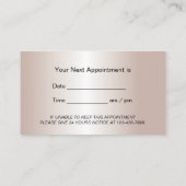 歯医者モダン歯バラ金ゴールドデンタルケア 予約カード (裏面)