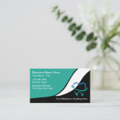 歯医者ユニーク事務所のモダン名刺 名刺 (スタンド正面)