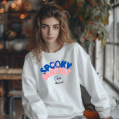 歯医者不気味名パーソナライズされたハロウィーンギフト スウェットシャツ