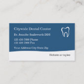 歯医者事務所アポイントメント名刺 予約カード (正面)