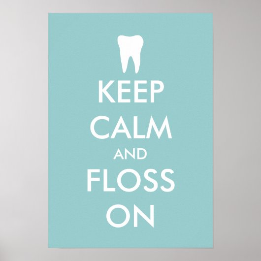 歯医者保事務所のポスターに落ち着いて貼る ポスター (正面)