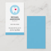 歯医者又は歯科診療所/補助モダン医 名刺 (正面/裏面)