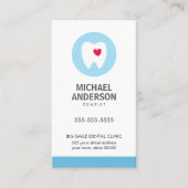 歯医者又は歯科診療所/補助モダン医 名刺 (正面)