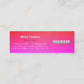 歯医者歯科矯正医名刺 スキニー名刺 (裏面)