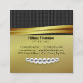 歯医者歯科矯正医名刺 スクエア名刺 (裏面)