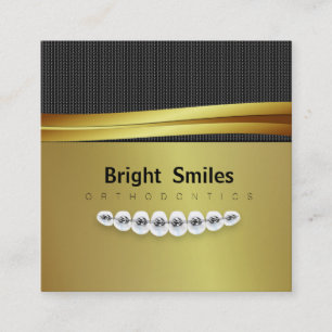 歯医者歯科矯正医名刺 スクエア名刺
