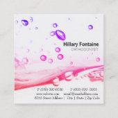 歯医者歯科矯正医名刺 スクエア名刺 (裏面)