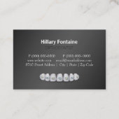 歯医者歯科矯正医名刺 名刺 (裏面)