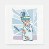 歯医者熱狂する紙ナプキンス スタンダードランチョンナプキン (正面)