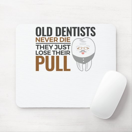 歯医者退職したの老おもしろい人歯科医師が手を抜く マウスパッド (マウス)