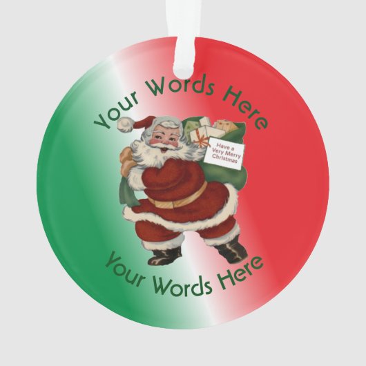 歯医者退職したカドゥセスシールドカスタム オーナメント (裏面)