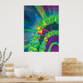 歯医者鮮やか事務所の歯モデル ポスター (キッチン)