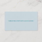 "歯医者" 名刺 (裏面)