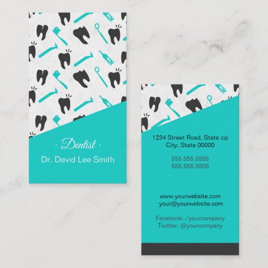 歯医者 名刺 (正面/裏面)