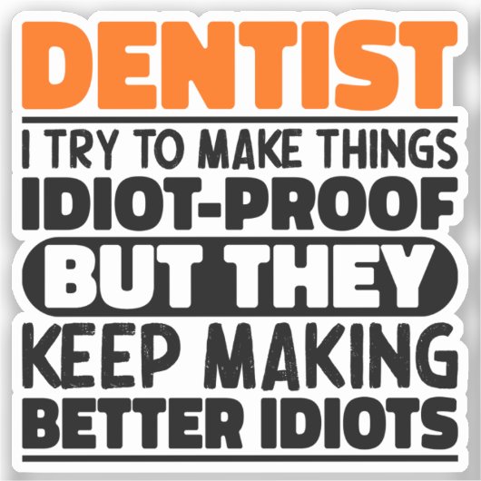 歯医者 歯科医 ジョーク 話 歯医者 シール (正面)