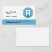 歯医者、歯科業務、またはプロフィールカード 名刺 (正面/裏面)